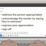 Responder a um e-mail de agradecimento