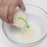 Lave o arroz