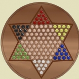 Jogando estrela halma