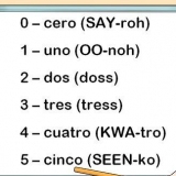 Contando até dez em espanhol