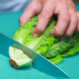 Fazendo salada de jardim