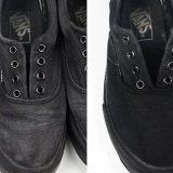 Limpando vans pretas