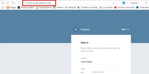 Entre no telegram web em um pc ou mac