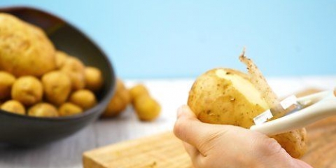 Batatas branqueadas