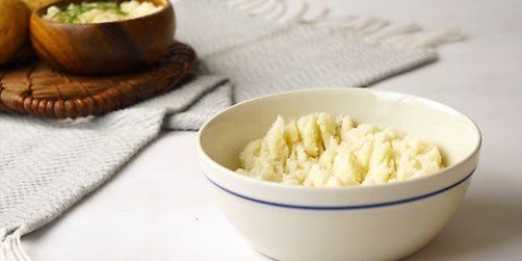 Reaqueça purê de batatas