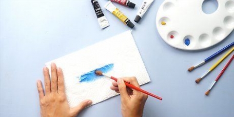 Limpeza de pincéis e pincéis de acrílico