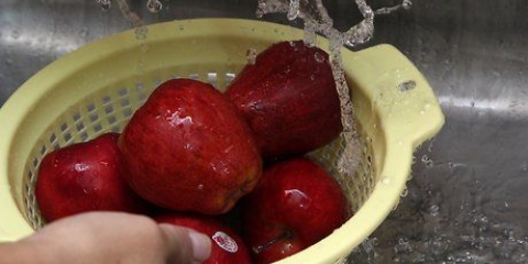 Secando maçãs