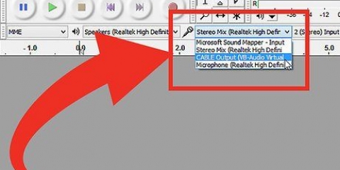 Usando o audacity