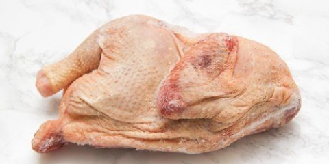 Prepare frango congelado com segurança