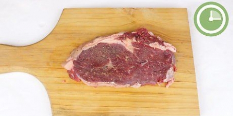 Finalizando o bife no forno