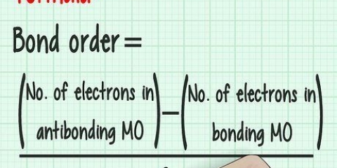 Calculando a ordem de ligação em química