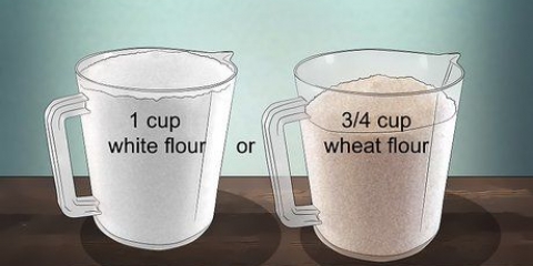 Substitua a farinha por farinha de trigo integral