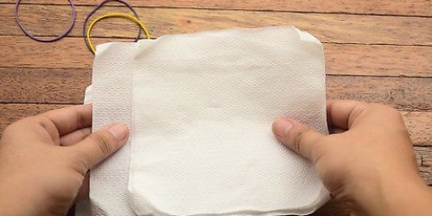Fazendo flores com papel higiênico