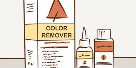 Remoção de tintura de cabelo loiro