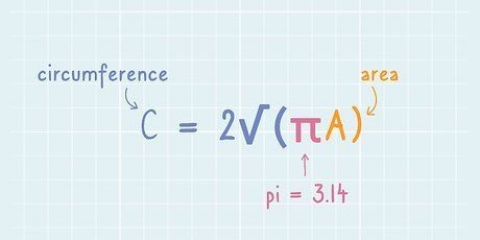 Calcular circunferência usando área