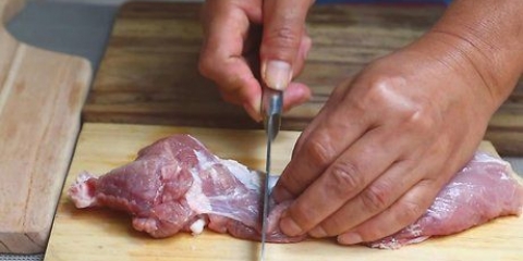 Verifique se a carne de porco está cozida
