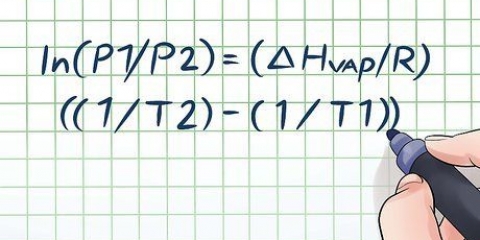 Calcular a pressão de vapor