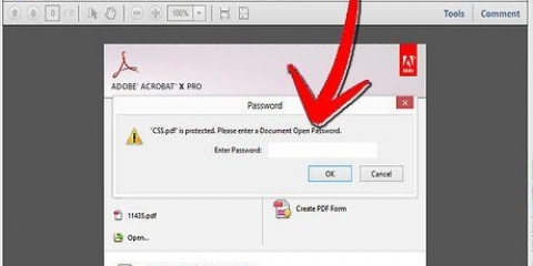 Restrição de um arquivo pdf protegido