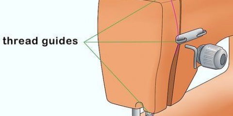 Ajustando a tensão da linha em uma máquina de costura