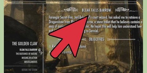 Obtenha e entregue a pedra do dragão de bleak falls barrow em skyrim