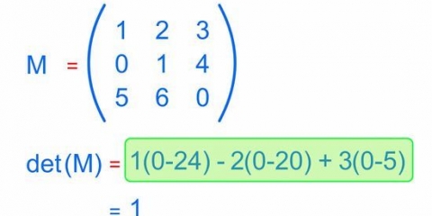 Encontrando a inversa de uma matriz 3x3