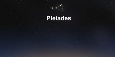 Encontrando as plêiades