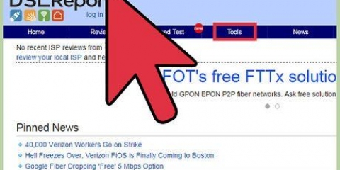 Verifique a velocidade da sua conexão com a internet