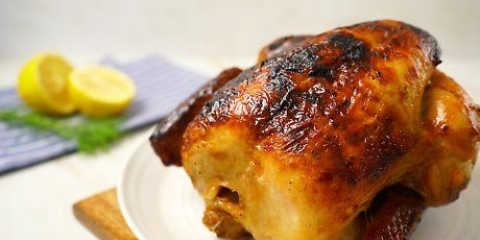 Reaqueça um frango grelhado no espeto