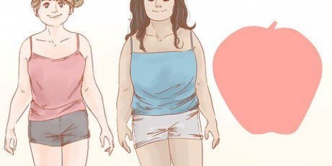 Vestindo uma figura em forma de maçã
