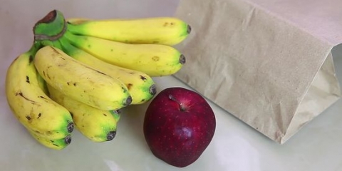Amadureça uma banana rapidamente