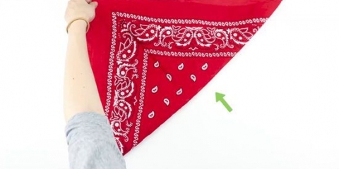 Como dobrar uma bandana