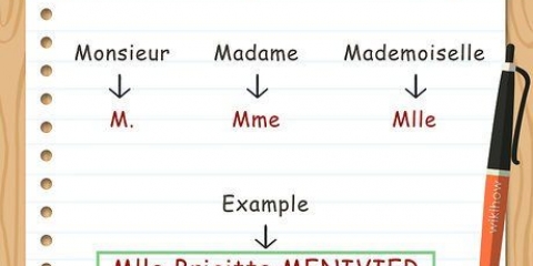 Dirigindo uma carta à frança