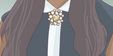 Vestindo um broche ou broche