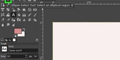 Desenhando um círculo no gimp