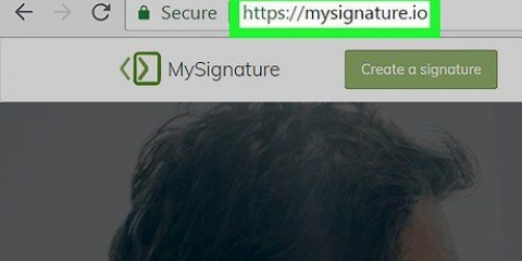 Criar uma assinatura de e-mail