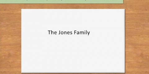 Endereçando um envelope a uma família