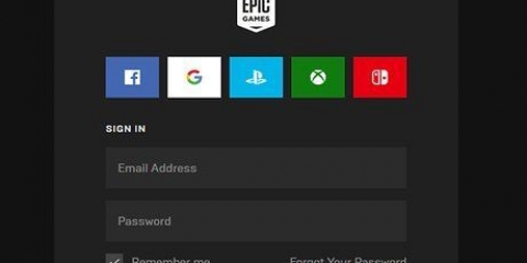 Encontrar uma conta da epic games