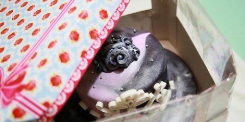 Armazenando um bolo fondant
