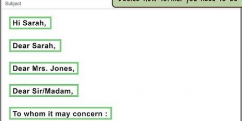 Iniciar um e-mail formal