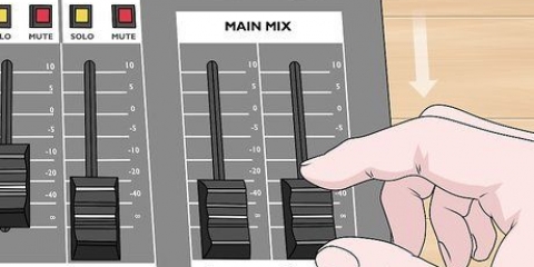 Usando um mixer de som