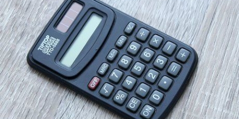 Desligue uma calculadora escolar regular