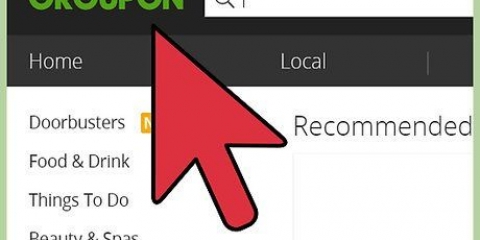 Usando um voucher groupon