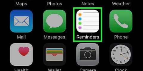 Adicionar um lembrete em um iphone