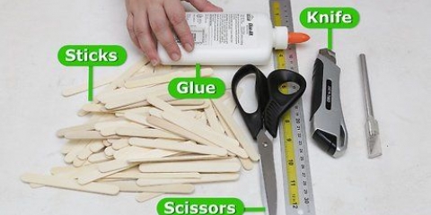 Construindo uma casa com palitos de picolé