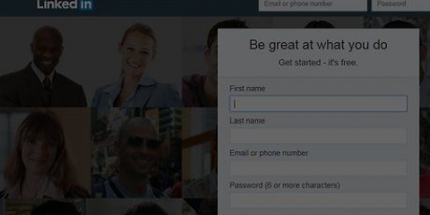 Crie uma conta no linkedin