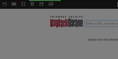 Navegando em uma versão antiga de um site