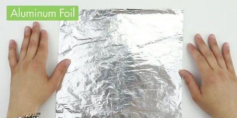 Fazendo um tubo de papel alumínio