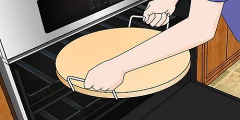 Usando uma pedra de pizza