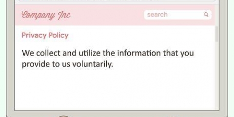 Criar uma política de privacidade para um site