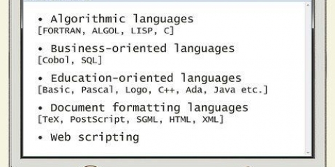 Aprendendo uma linguagem de programação
